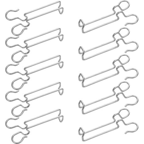 Lot de 10 fixations pour panneaux photovoltaïques, crochets de gestion des câbles solaires, support de câble de montage en acier inoxydable (1/5)