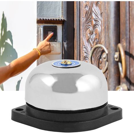 Sonnette électrique en acier inoxydable de 5 cm (2 po), type à frappe intérieure, sans étincelles, 220 V, 5 W, pour signal sonore (1/5)
