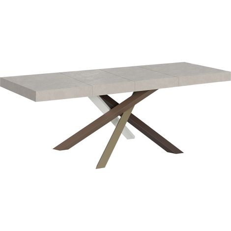 Tavolo allungabile 200/460x90 cm Volantis Premium cashmere gambe multicolore 4/C (1/5)