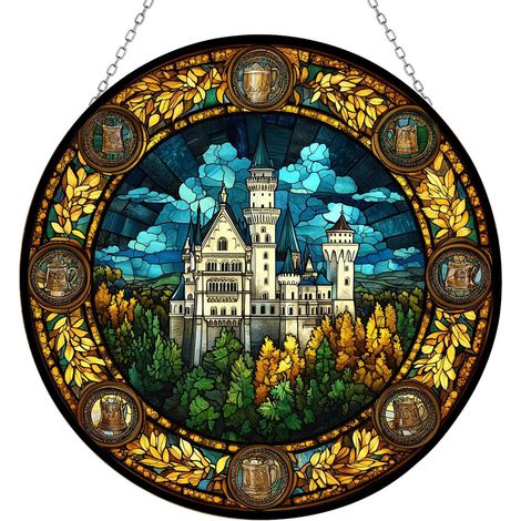Attrape-soleil vitrail 30 cm – Décoration artisanale maison (1/4)