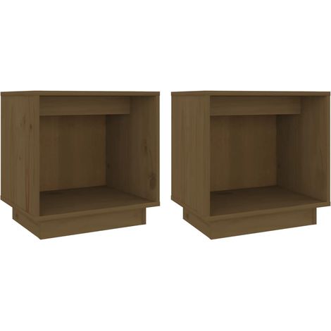 Maison Exclusive - Comodini 2 pz Ambra 40x30x40 cm in Legno Massello di Pino