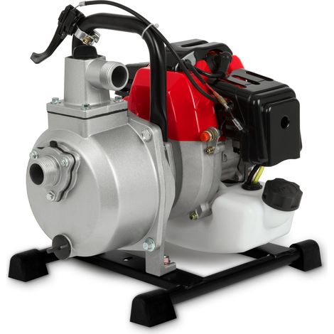 Bomba aguas sucias gasolina 1" 2CV 12.500 l/h motobomba portátil arranque EBERTH