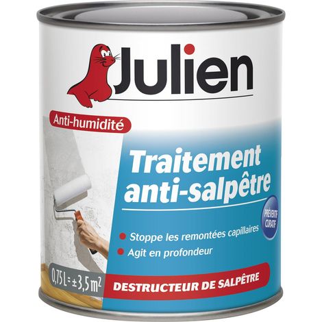 Traitement Anti-Salpêtre Julien Anti-Humidité et Étanchéité Mat Incolore 0,75 L