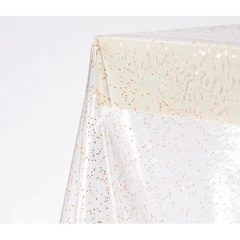 TOVAGLIATO NATALE PVC "CRYSTAL GLITTER ORO" H140CM 30MT DIS 004
