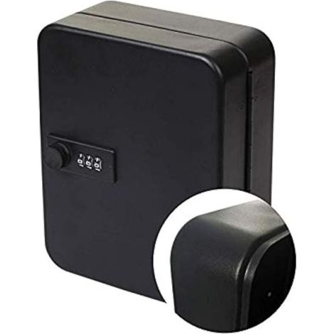 Cassaforte a muro con serratura a combinazione, 2416,54,5 cm (nera) (1/4)