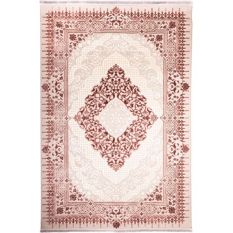 Tapis oriental tissé Milad - 225x150cm, Rectangular - 100% Acrylique - Tissé - Beige (1/5)