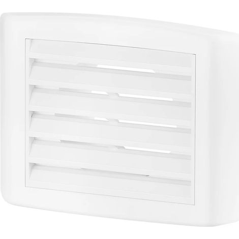Helios LGK 80 Griglia di ventilazione in plastica, colore bianco, per aperture di ventilazione DN 80 mm, 00259