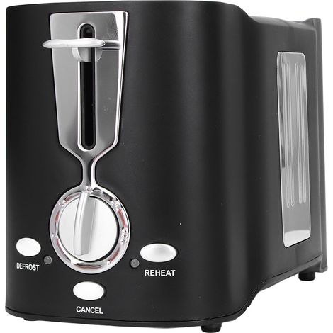 Grille-pain mini simple 800 W, fentes larges pour pain épais, 2 tranches, appareil de petit-déjeuner, 120 V (norme américaine). (1/5)