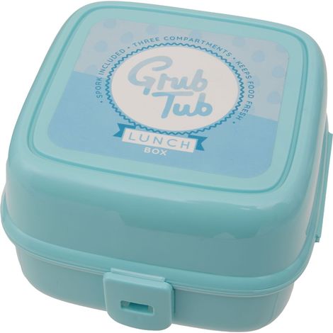 Interiors by Premier Mint Green 4 Compartments Lunch Box, Grub Tub Tiffin Box with Lock, Lunch Container for Office, Home (1/5)