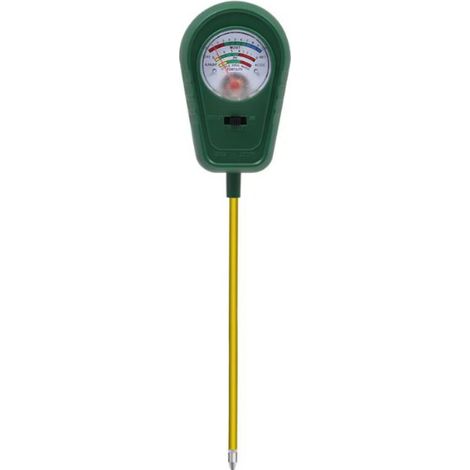 Kit de análisis de suelo 3 en 1: medidor de humedad, medidor de pH y medidor de fertilidad ideal para jardín, césped, granja, uso interior y exterior. (1/4)