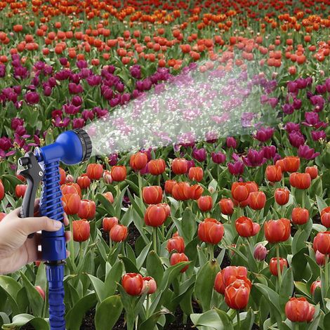 Tuyau d'arrosage extensible Green 200ft pistolet haute pression TPE sac de rangement nettoyage voiture jardin (1/5)