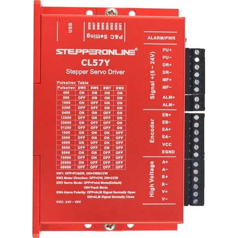 Kit de moteur pas à pas à boucle fermée, couple de 3,00 Nm, encodeur de 1000 PPR, courant de 5,0 A (1/2)