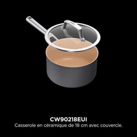 Casseruola in ceramica NINJA CW90218EUI 18 cm con coperchio antiaderente, forno fino a 285 °C (1/5)