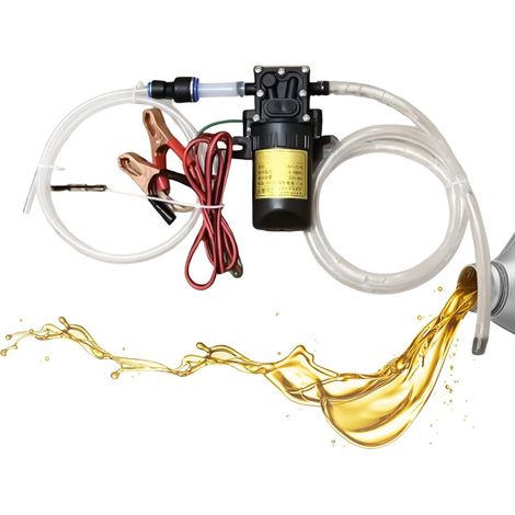 Pompe De D'Huile Extracteur Auto-Amorçant De Fluide 12 V Pompe à huile portable pour voitures, camions, tracteurs, bateaux, garages, ateliers, dépannage (1/5)