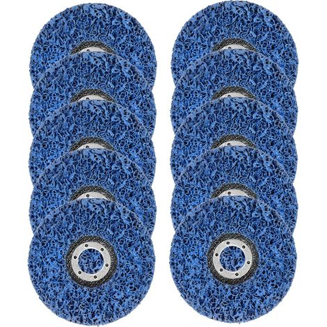 Pack of 10 Stripping Discs for 115mm Angle Grinder – Removes Paint, Rust, Weld and Oxidation (1/4)