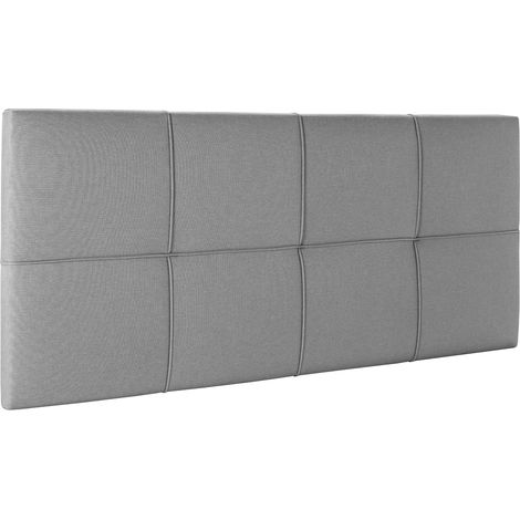 Testiera imbottita Sicilia 160x60 cm Grigio