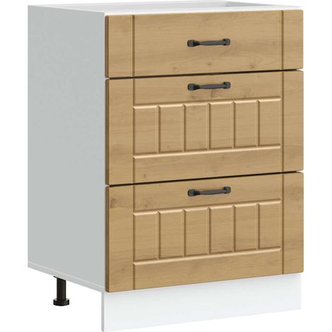 Maison Exclusive - Mueble bajo de cocina Lucca roble artesanal (1/5)