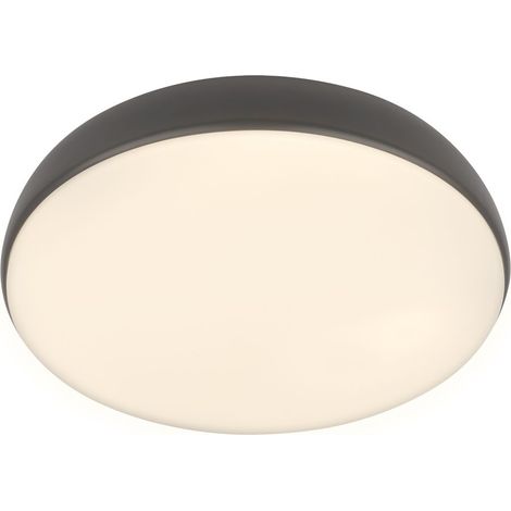 Briloner NIKAN Plafoniera LED, dimmerabile, telecomando, CCT, funzione di memoria, antracite, Ø35 x 8,5 cm