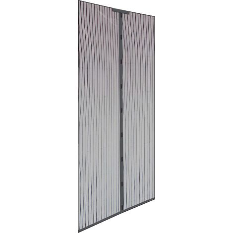 ZANZARIERA A PANNELLI VERTICALE C/CHIUSURA MAGNETICA 120X230 GRIGIO (1/5)