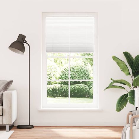 Maison Exclusive - Store plissé blanc 105x200cm largeur du tissu 104,4cm polyester