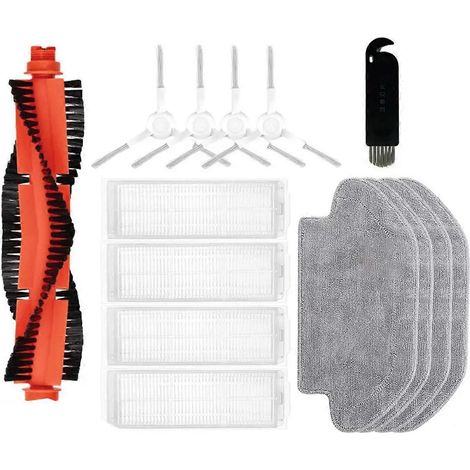 Pour aspirateur robot Xiaomi Mijia, rouleau de lavage, brosse latérale, filtre et lingettes de lavage (1/5)
