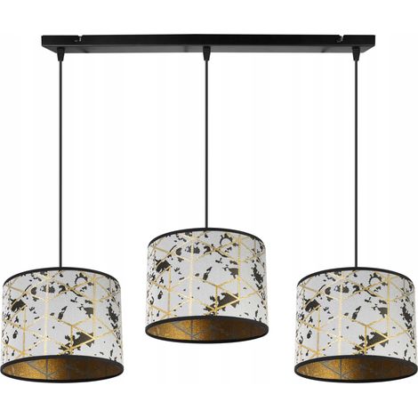 LAMPADA A SOSPENSIONE, LAMPADARIO DA SOFFITTO, PARALUME, MOTIVO ORO