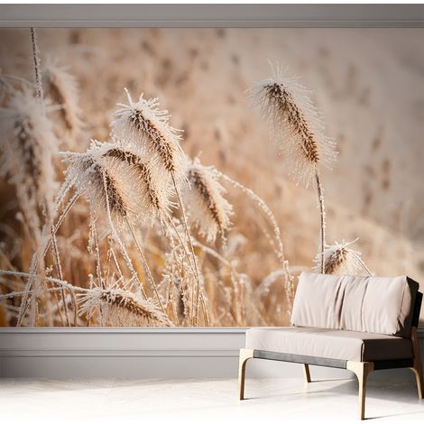 Selbstklebend Tapete modern - Wanddeko für Küche - Klebefolie Wand - luxus Look Winterlandschaft 312x219 cm (1/5)