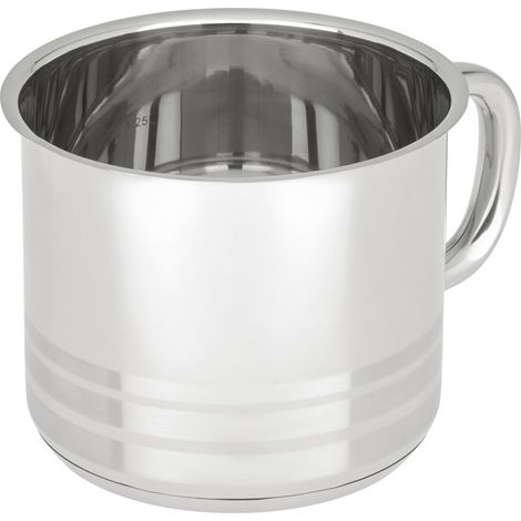 Mömax Milchtopf Paula Silberfarben ca. 1.5 l (1/2)