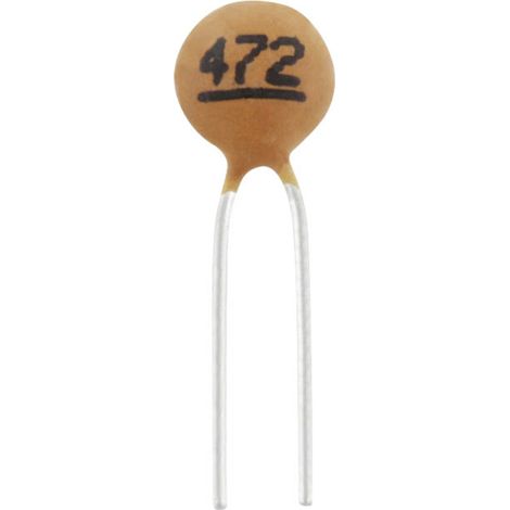 TRU COMPONENTS TC-K4,7NF2 Keramik-Kondensator THT  4.7 nF 100 V 10 %  1 St.