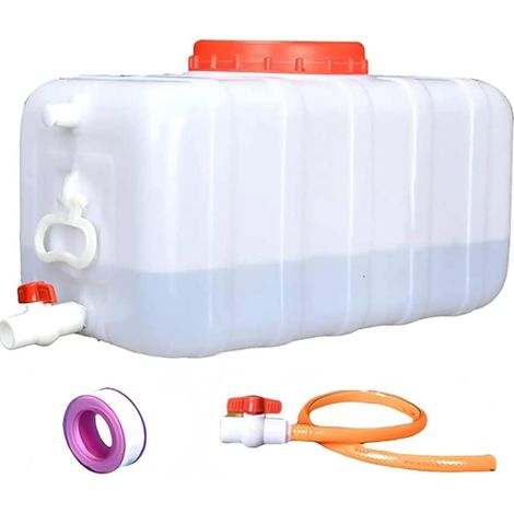 Jerrican Eau Réservoir d'eau en composite de 100 gallons XL réservoir d'eau avec Robinet (Size:50L) (1/5)