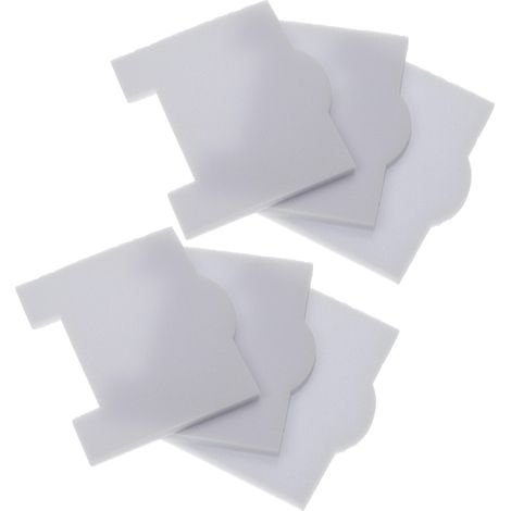 vhbw 6x Staubsaugerfilter kompatibel mit Kärcher NT 45/1 Tact TE EC, NT 45/1 Tact Te M, NT 55/1 Tact Staubsauger - Schaumstofffilter Weiß (1/4)
