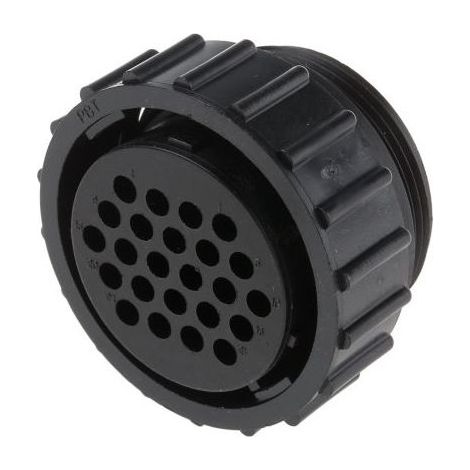 Amp 206837-1 Conector cilíndrico recto 24P. Hembra - Montaje de cables - engarzado (1/2)