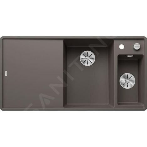 Blanco Axia III 6 - Évier en silgranit, 990x500 mm, avec commande de vidage et accessoires, InFino, gris 527233 (1/5)