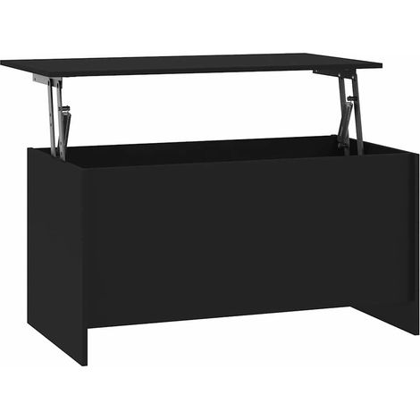 Maison Exclusive - Tavolino da Salotto Nero 102x55,5x52,5 cm in Legno Multistrato (1/5)
