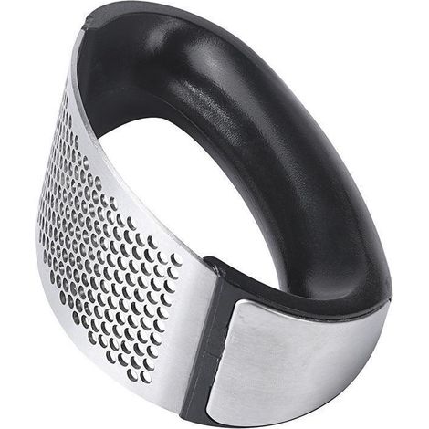Presse-ail en acier inoxydable, broyeur, presse-ail, ustensile de cuisine noir (1/5)