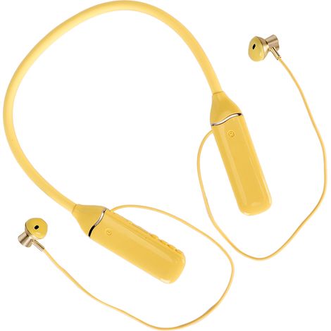 Casque Bluetooth avec affichage LED, mémoire intégrée et éclairage RGB magnétique - Édition Jaune (1/5)
