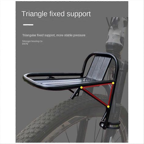 Porte-bagages avant pour vélo, support de panier pour vélo, porte-bagages avant pour VTT (1/5)