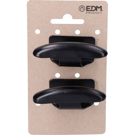 Colgador ropa negro 2 uds (1/2)
