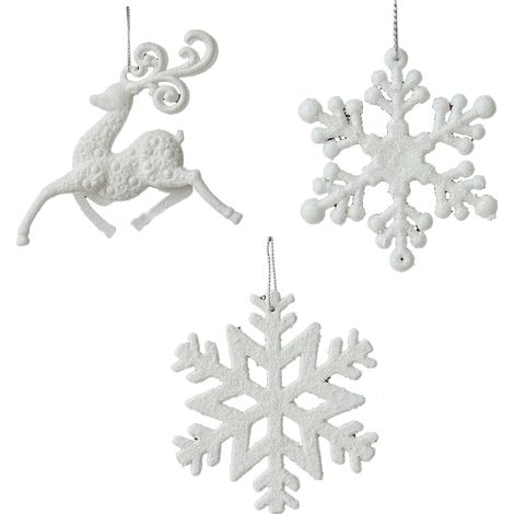 Ornement De Noël En Forme D'Ange Avec Ailes Et Renne - Décoration Suspendue Pour Sapin Porte Mur - Lot De 1 Pièce (1/5)