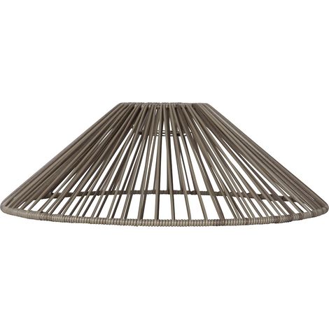 Star Trading Abat-jour Vide, rotin, beige, E27, extérieur,  38 cm