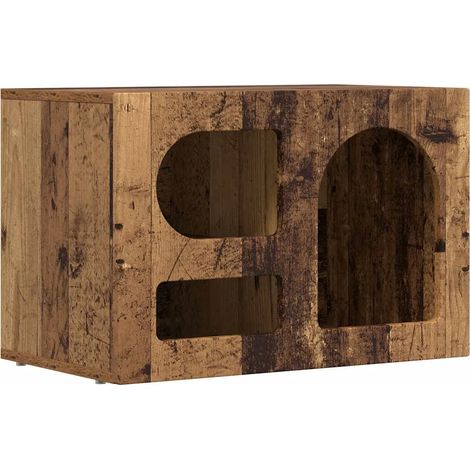 Meuble TV moderne avec étagères salon 60 x 35 x 40 cm en bois d'ingénierie bois ancien (1/5)