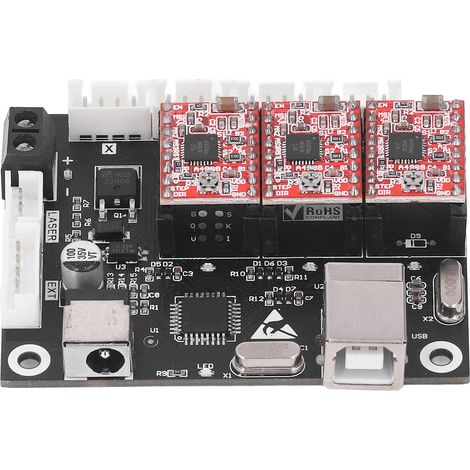 Carte contrôle CNC 3 axes pour machine gravure laser, carte mère graveuse GRBL, contrôleur gravure machine, PCB commande fraiseuse, compatible graveur 3 axes. (1/5)