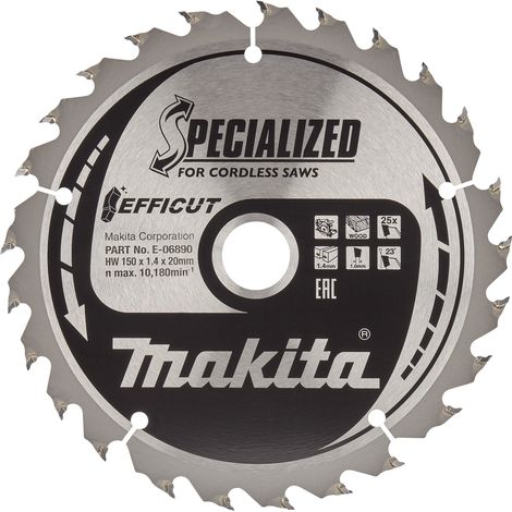 Lame de scie Makita 150x20x1 4 mm T25 23°