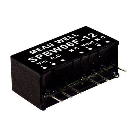 MEAN WELL SPBW06F-05 MODULE CONVERTISSEUR CC/CC 1.2 A 6 W NBR. DE SORTIES: 1 X CONTENU 1 PC(S)