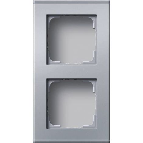 Gira Profil 2f vertic. + horiz. Profil 55 aluminium [136226], 1362 26