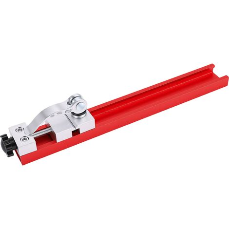 Carril guía ajustable de aluminio para sierras circulares de madera, para trabajos de fresado y corte eléctricos de precisión, 240 mm (1/5)