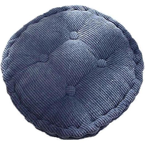 Rundes, dickes Sofakissen, weiches Dekokissen für Couch, Sessel oder Bett-Blue