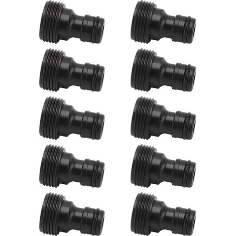 Lot de 10 Raccords Rapides Jardin, Filetage Mâle G3/4 (25 mm), Plastique Anti-Corrosion, Connexion Étanche, Pour Tuyau d’Arrosage, Robinet, Nettoyeur HP (1/5)