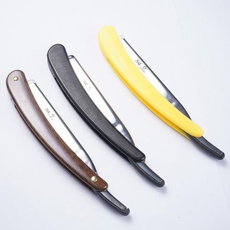 3pcs Rasoir De Barbier Coupe Choux Barbe Rasoir Homme Barbier Manuel Pour Professionel Et Utilisation Personnelle Entretien Barbe (1/4)