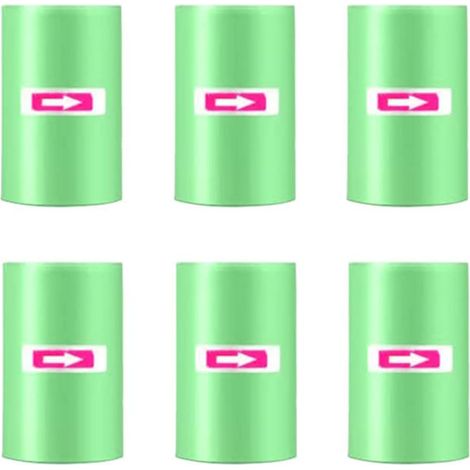 Sacs Poubelle Voiture - 120 Unités - Plastique Dense - Étanches et Résistants - Pour Porte-gobelet et Bureau - Vert 30x25 cm (1/5)